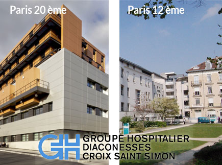 Hôpital - Centre Hospitalier (CH) - 75020 - Paris 20 - Groupe Hospitalier Diaconesses - Croix Saint-Simon Hôpital - Centre Hospitalier (CH) - 75020 - Paris 20 - Groupe Hospitalier Diaconesses - Croix Saint-Simon